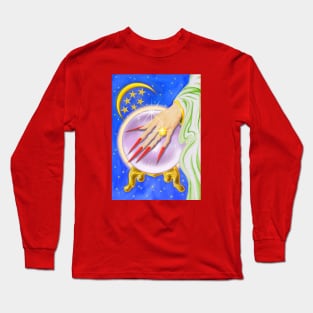 Crystal Ball Witch Painting Long Sleeve T-Shirt